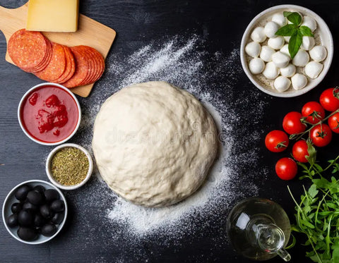 pizza being made