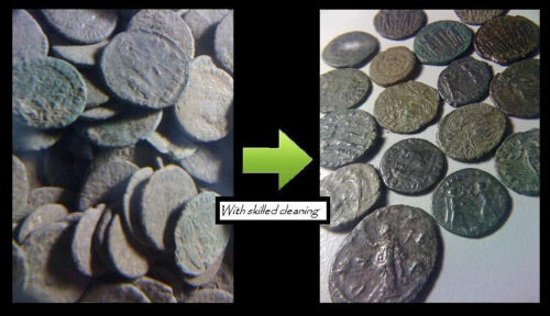 Anti Gangue Solution For Cleaning Plated Coins / Billon Coins / Silver Coins  - Showmycollection