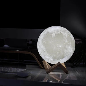 Shop 3D Rechargeable High Quality Smart LED Moon Light Lamp - Zandav Home