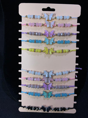 Pearl Butterfly 🦋 Pull string bracelets - MOO JEWELRY N ACCESSORIES BOUTIQUE 