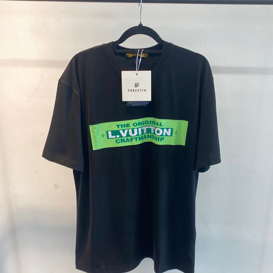 LOUIS VUITTON Embossed LV T-shirt Optical White. Size L0