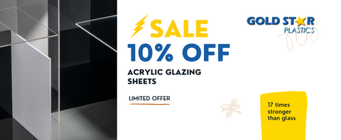 10% Off Acrylic Glazing Sheet