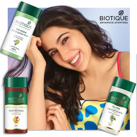 Biotique skin hair and body care products
