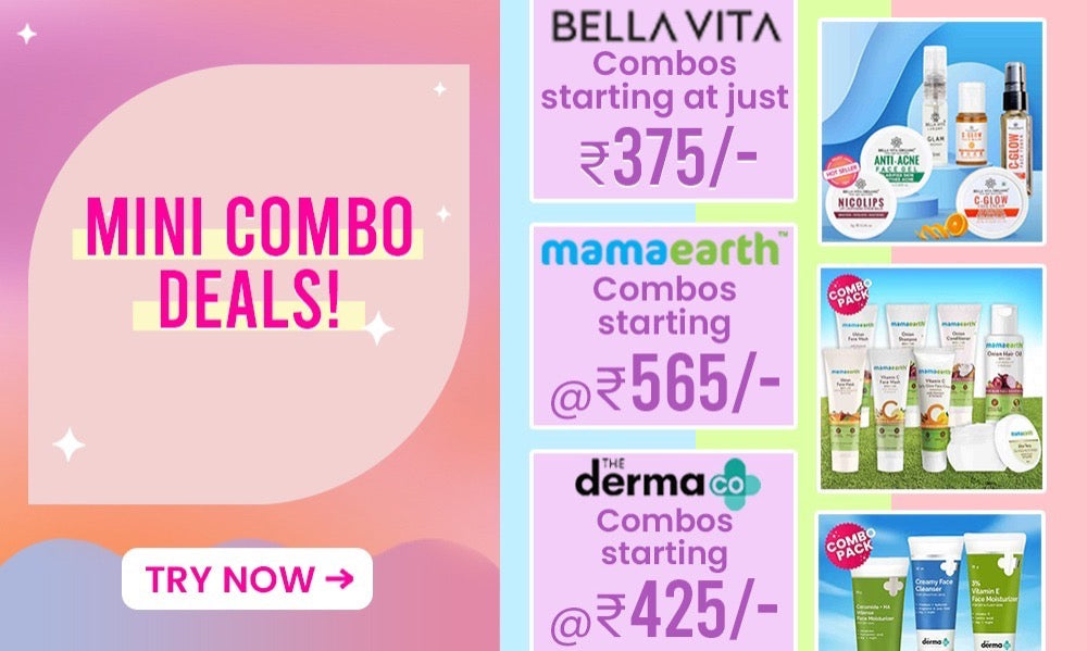 more minis deal! latest brands Mamaearth dot and key plum goodness bella vita 