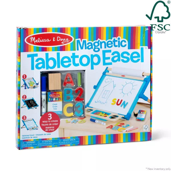 Melissa & Doug Double-Sided Magnetic Tabletop Easel - Image 3