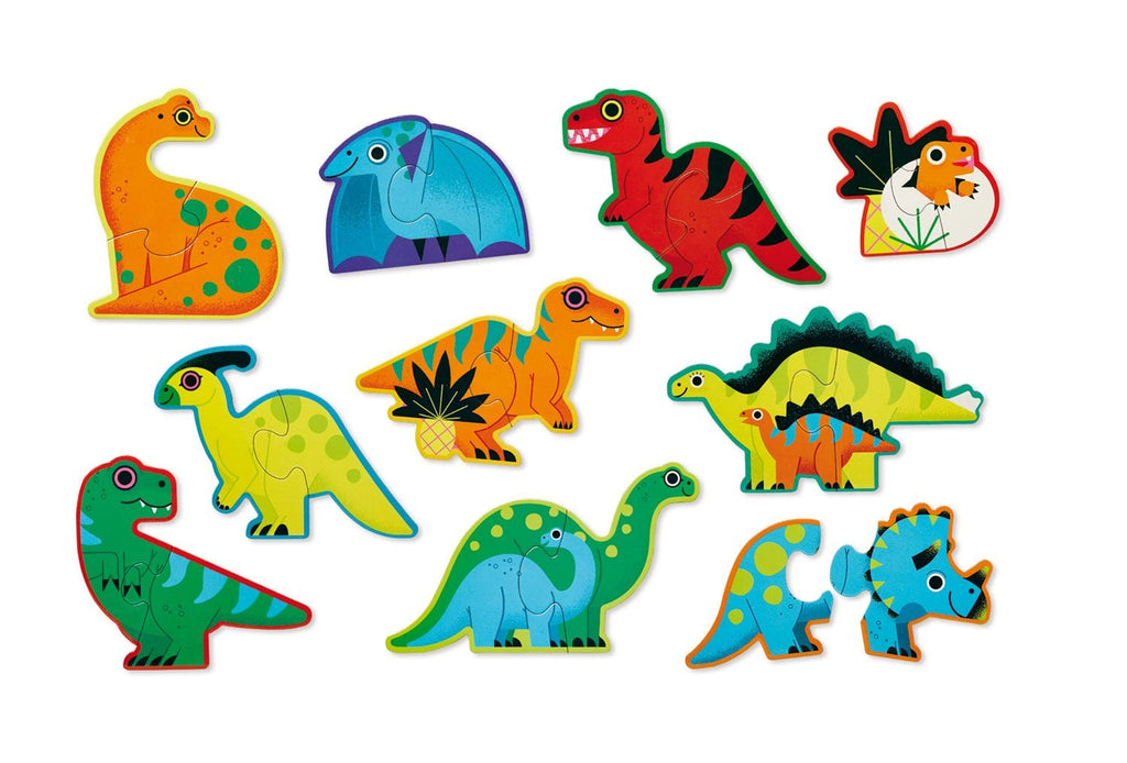 16-Piece Wood Puzzle - Dinosaur – Crocodile Creek