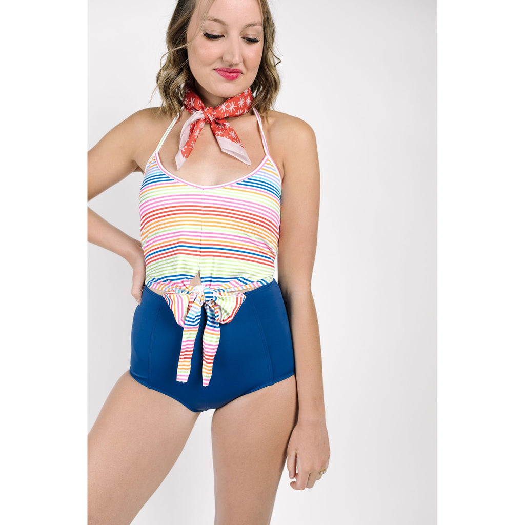 Kortni Jeane Swimwear High-Waisted Bottoms Pink – Modern Natural Baby