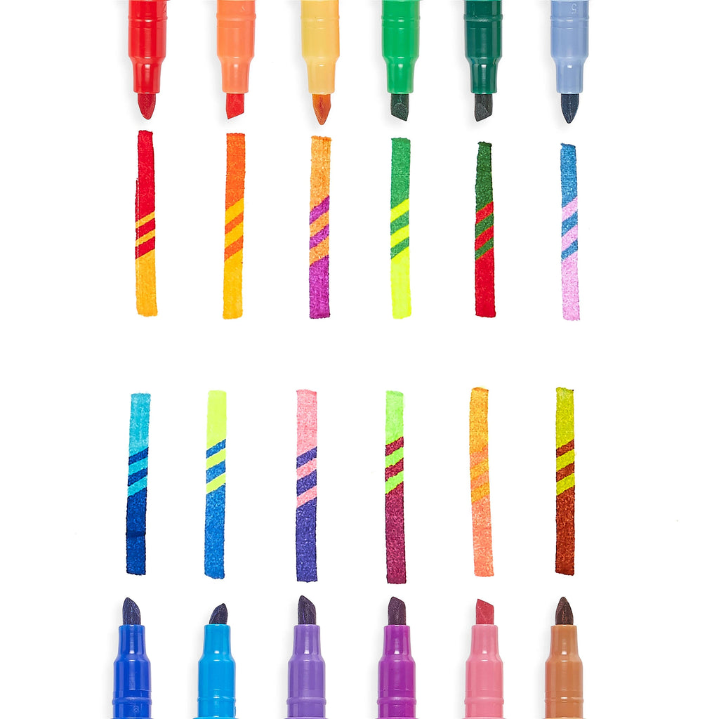 Ooly Draw 'n' Doodle Mini Colored Pencils + Sharpener - Pink - Bibs and Kids  Boutique