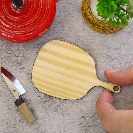 Miniature Rectangular Shape With Handle Chopping Board | Pine Wood