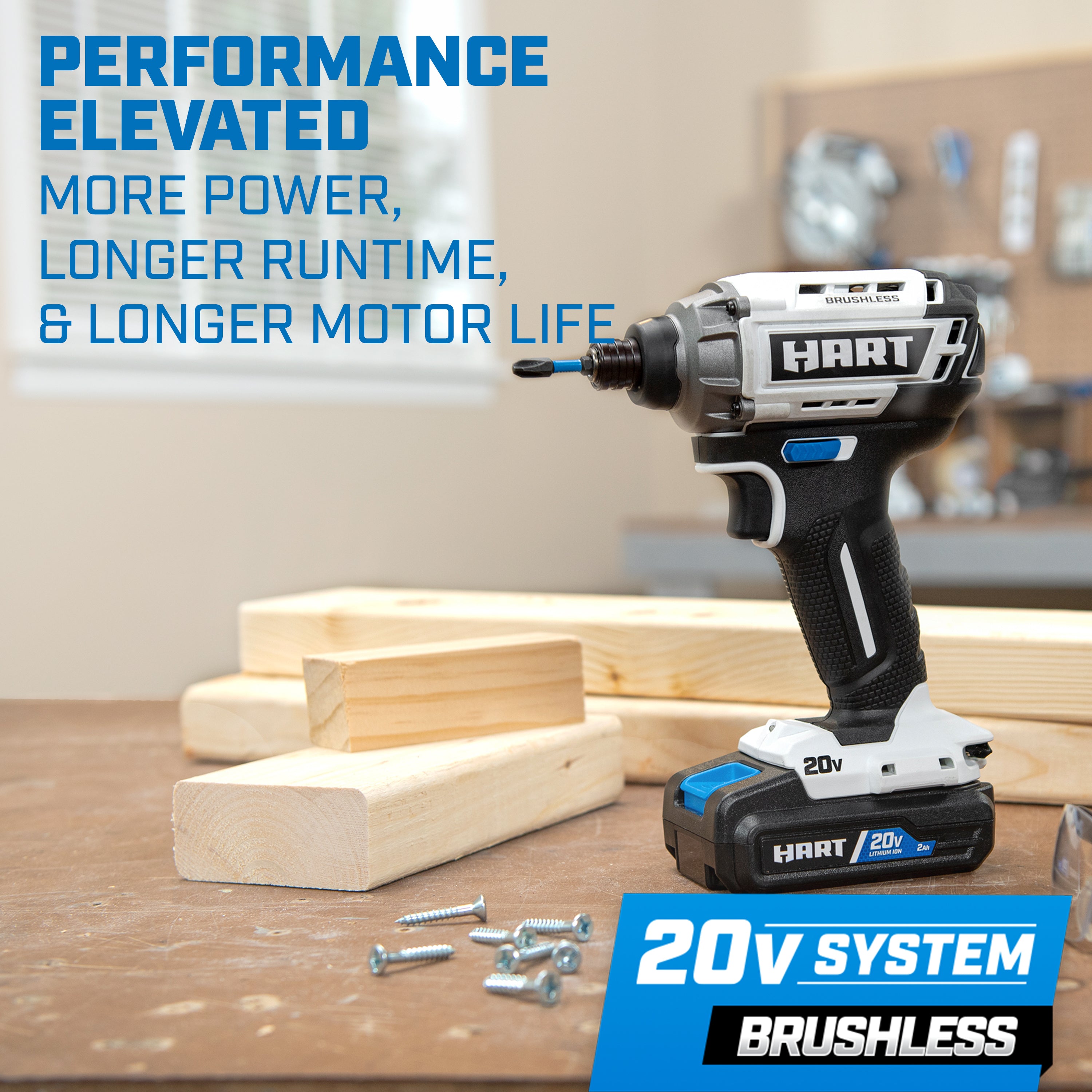 hart 20v brushless drill