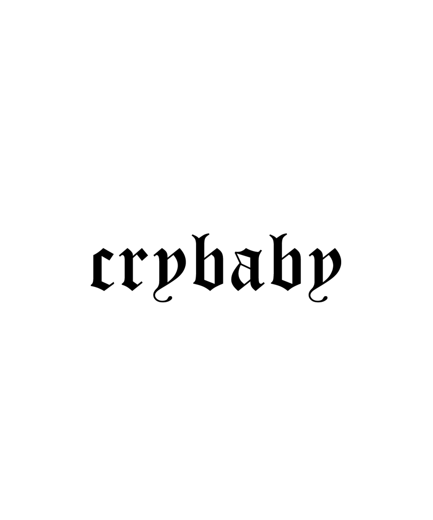 CryBaby  tattoo script download free scetch