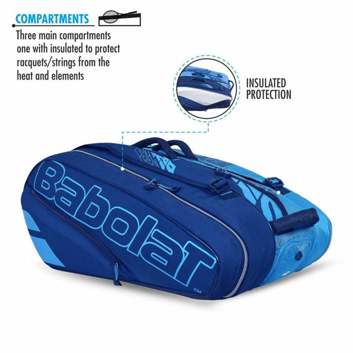 Babolat Pure Drive 12R Tennis Kit Bag Blue Noah Sports