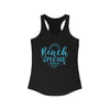 Beach Please Women's Racerback Tank Turquoise