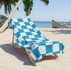 Turquoise & White Beach Towel