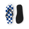 Blue & White Flip Flops