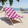 Pink & White Beach Towel