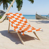 Orange & White Beach Towel