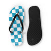 Turquoise & White Flip Flops