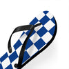 Blue & White Flip Flops