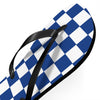 Blue & White Flip Flops