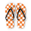 Orange & White Flip Flops