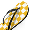 Yellow & White Flip Flops