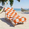 Orange & White Beach Towel