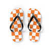 Orange & White Flip Flops