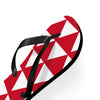 Red & White Flip Flops