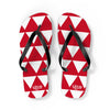 Red & White Flip Flops