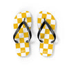 Yellow & White Flip Flops