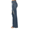 Judy Blue Knee Destroy Tall Flare Jeans