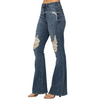 Judy Blue Knee Destroy Tall Flare Jeans