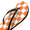 Orange & White Flip Flops