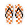 Orange & White Flip Flops