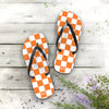 Orange & White Flip Flops