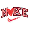 NKE Sports Heart, Valentine, Valentine's Day DTF or Sublimation Transfer, Ready to Press