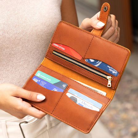 All Color: Honey | leather handmade wallet