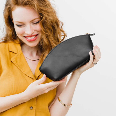 The Leather Makeup Pouch