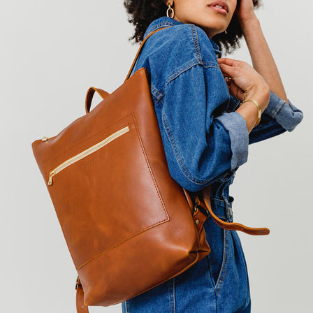 All Color: Honey | handmade leather backpack