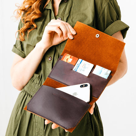 All Color: Cognac | handmade leather wallet