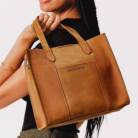 Portland Leather Goods Canvas Crossbody Tote