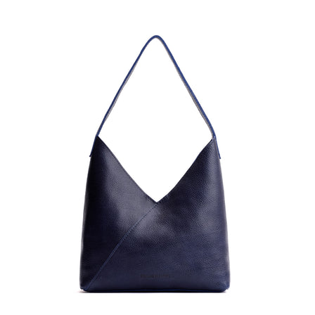 Cobalt*Small | Petite shoulder bag with adjustable strap and magnetic snap closure