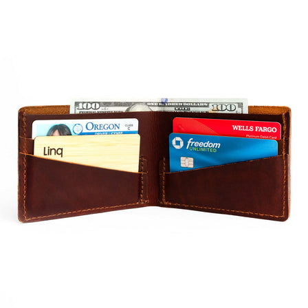 Congac | Leather bifold wallet with card slots