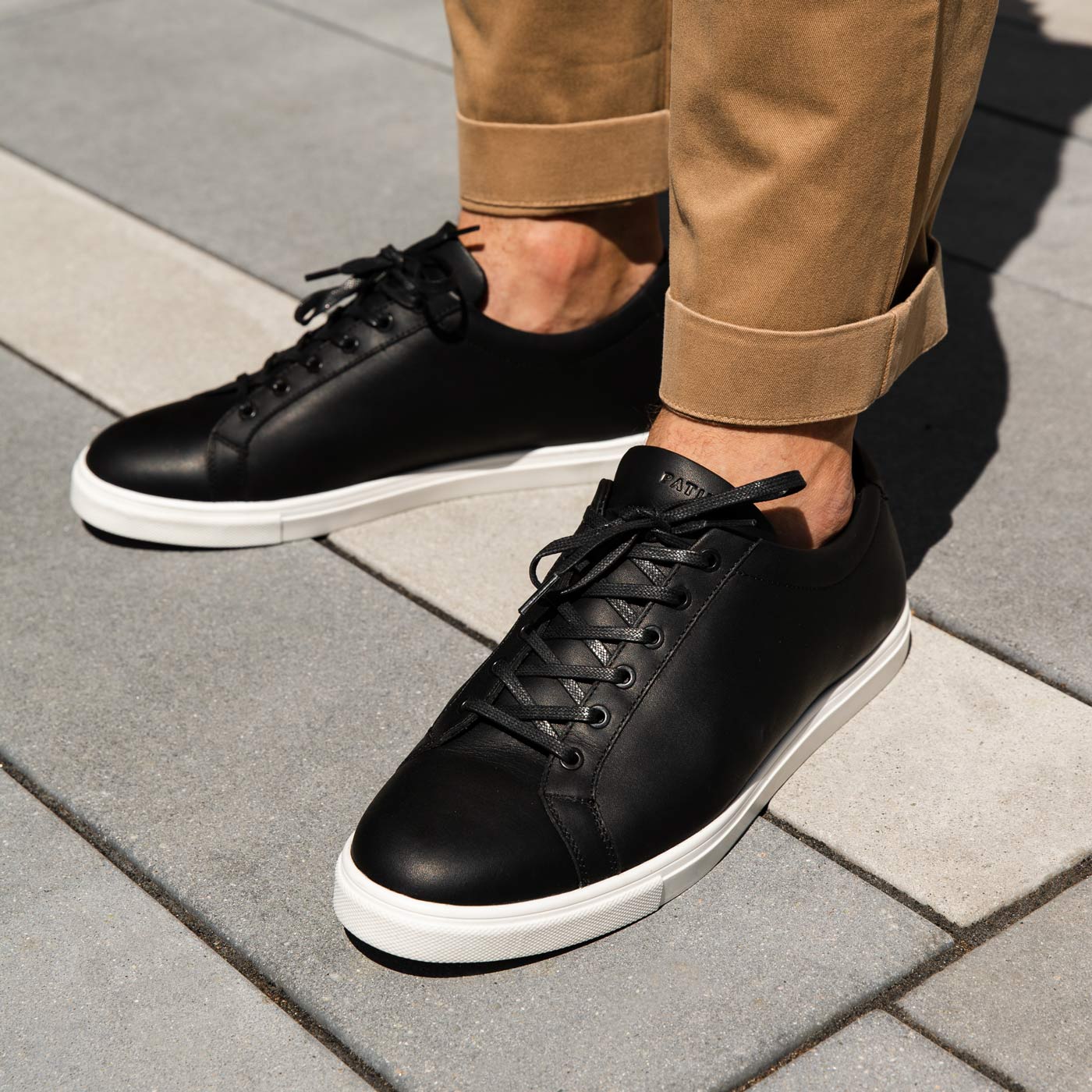 Pelle Santino - UrbanStride Leather Sneakers - Black - best leather sneaker  in India – The Dapper Man