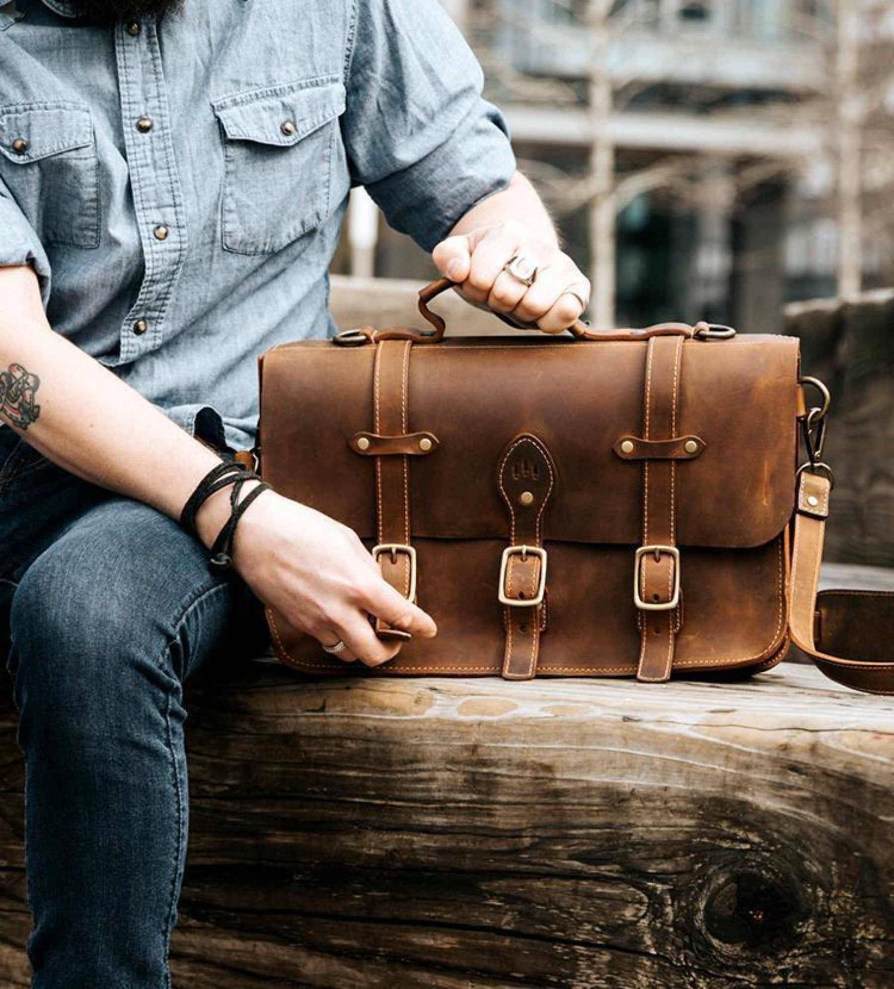 Men's Crossbody XL Messenger Bag | Portland Leather Goods