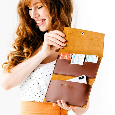 All Color: Honey | handmade leather wallet