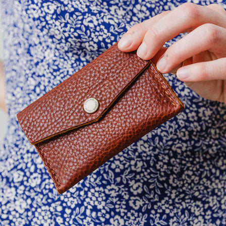 Mini Envelope Wallet - Neutral Colors Brown