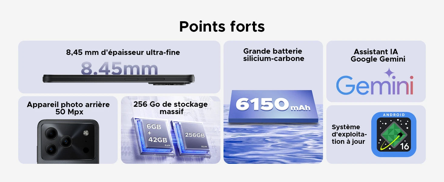 Doogee Note 56 Plus French visual