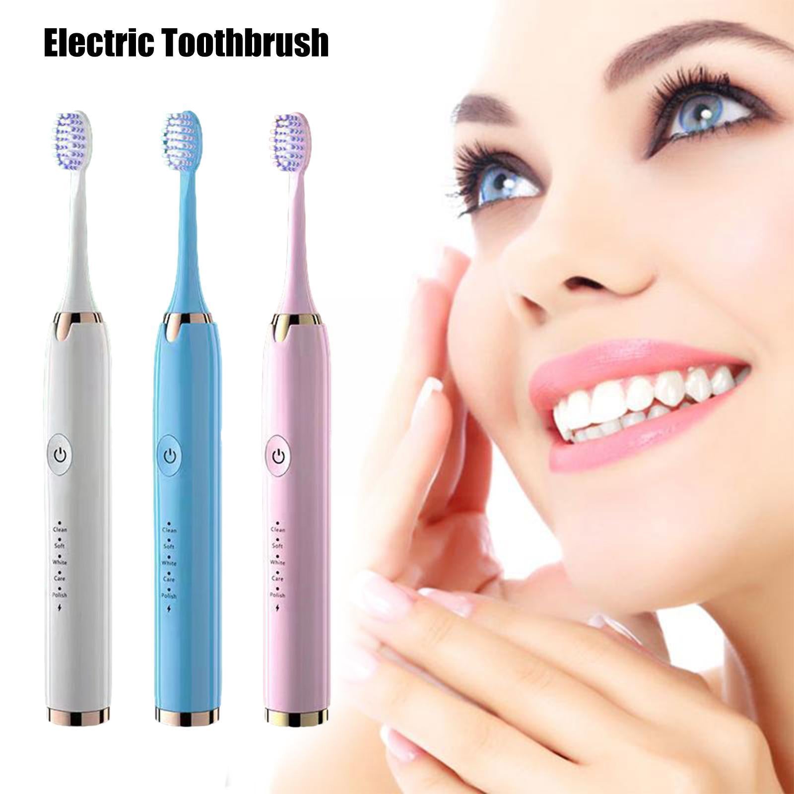 Ultrasonic Electric Toothbrush: Powerful, Rechargeable & Washable Teeth Cleaner for a Brighter Smile